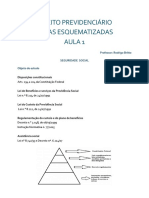 Aulas Esquematizadas - Direito Previdenciário - Aula 1 - Revisada