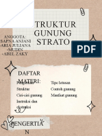 Struktur Gunung Strato: Anggota: - Sapna Anjani - Aria Juliana - Mudin - Abel Zaky