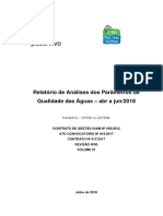 Relatório Monitoramento Rio Das Velhas Abr A Jun 2018