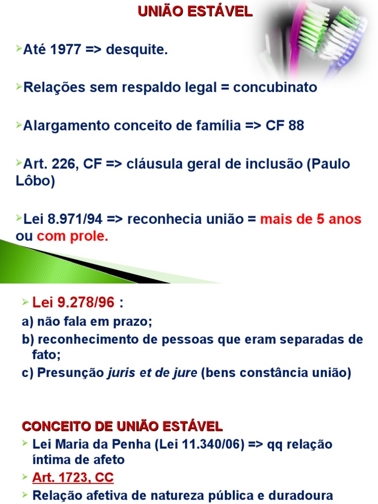 Aspectos da União Estável e Art. 1723 CC | PDF | União estável | Casamento