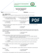 Practical Research 2 Test Questionnaire - 1