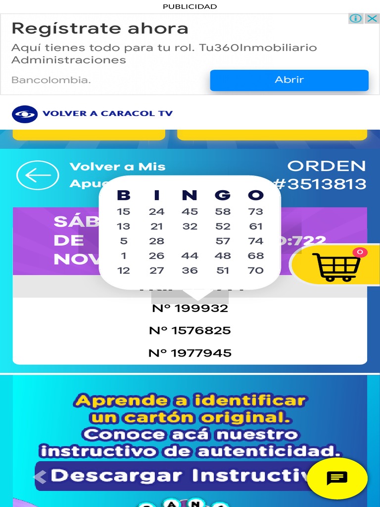 Gana Bingo Llegó A Sábados Felices Caracol Televisión PDF
