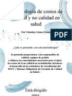 Metodología de Calculo de Costos de Calidad y No Calidad