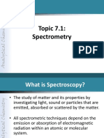 Topic 7.1 - Spectrometry