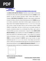 Carta explicativa