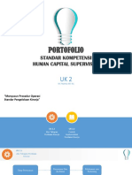 Standar Kompetensi Human Capital Supervisor: Portofolio