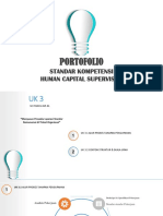 Standar Kompetensi Human Capital Supervisor: Portofolio