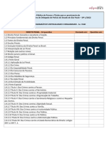 Conteúdo Programático. Delegado. SP. 2022