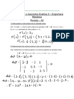 Álgebra Linear e Geometria Analítica II