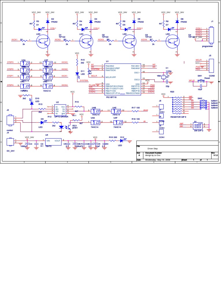 Electronic Circuit Schematic | PDF | Computers
