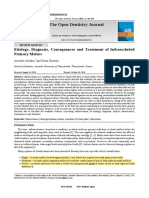 Etiology, Diagnosis, Consequences and Treatment of Infraoccluded Primary Molars