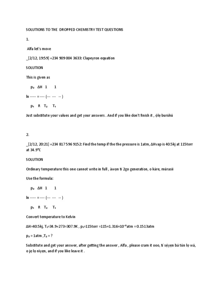 Chm 101 Corrected Pdf Mole Unit Molecules