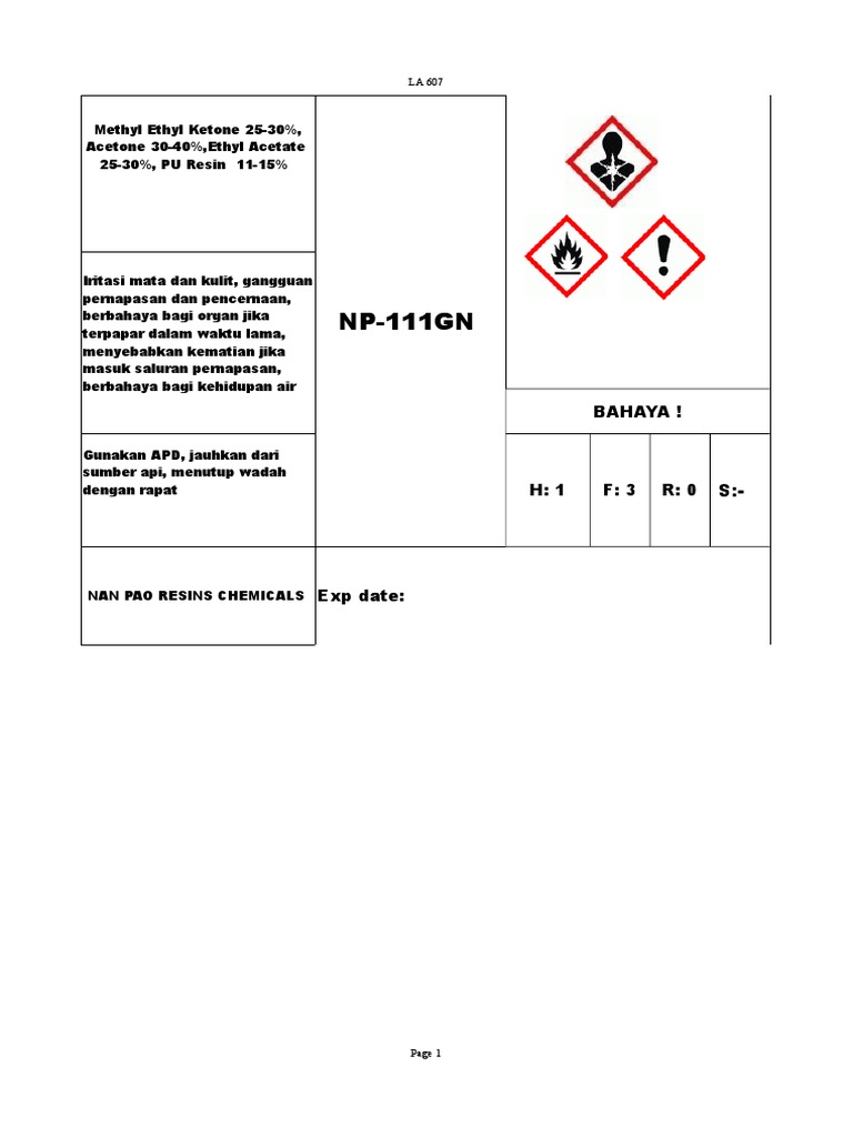 Label NP-111GN | PDF | Sains & Matematika