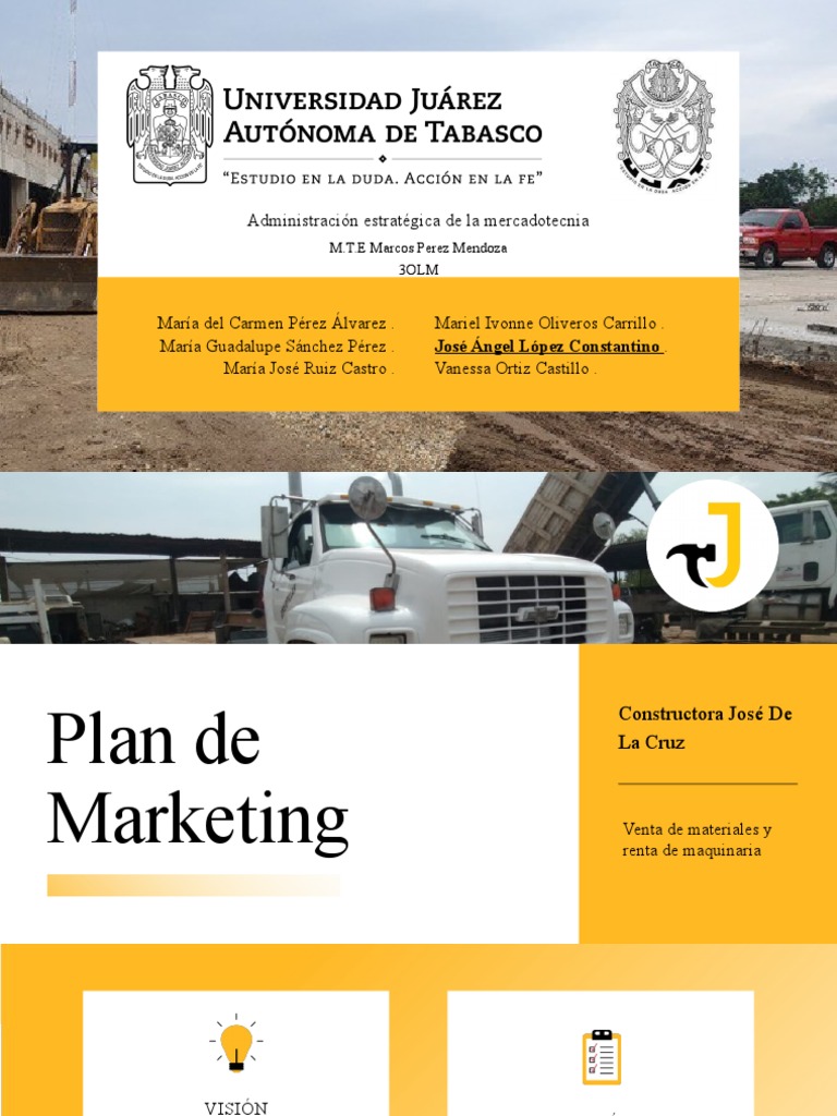 EQUIPO 3 Constructora José de La Cruz | PDF | Marketing | Business