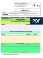 Uni. #2 Ficha - Semanal 2do BT