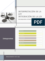 Interpretación de La Ley - Grupo 3