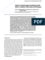 Quantitative Analysis of F Cells in Children With Sickle Cell Disease