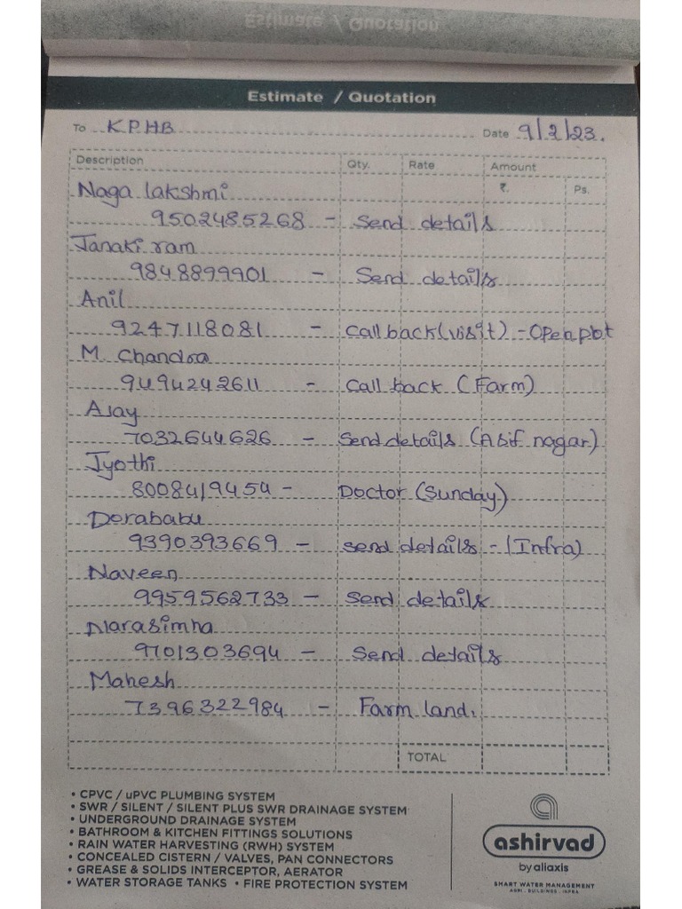 9th Feb at KPHB D Mart PDF