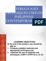 Materials and Techniques in Philippine Contemporary Art