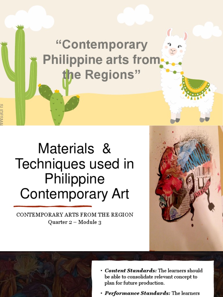 3 Materials and Techniques Used in Philippine Contemporary Art PDF