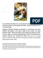 Oración a San Alejo para alejar malos pensamientos