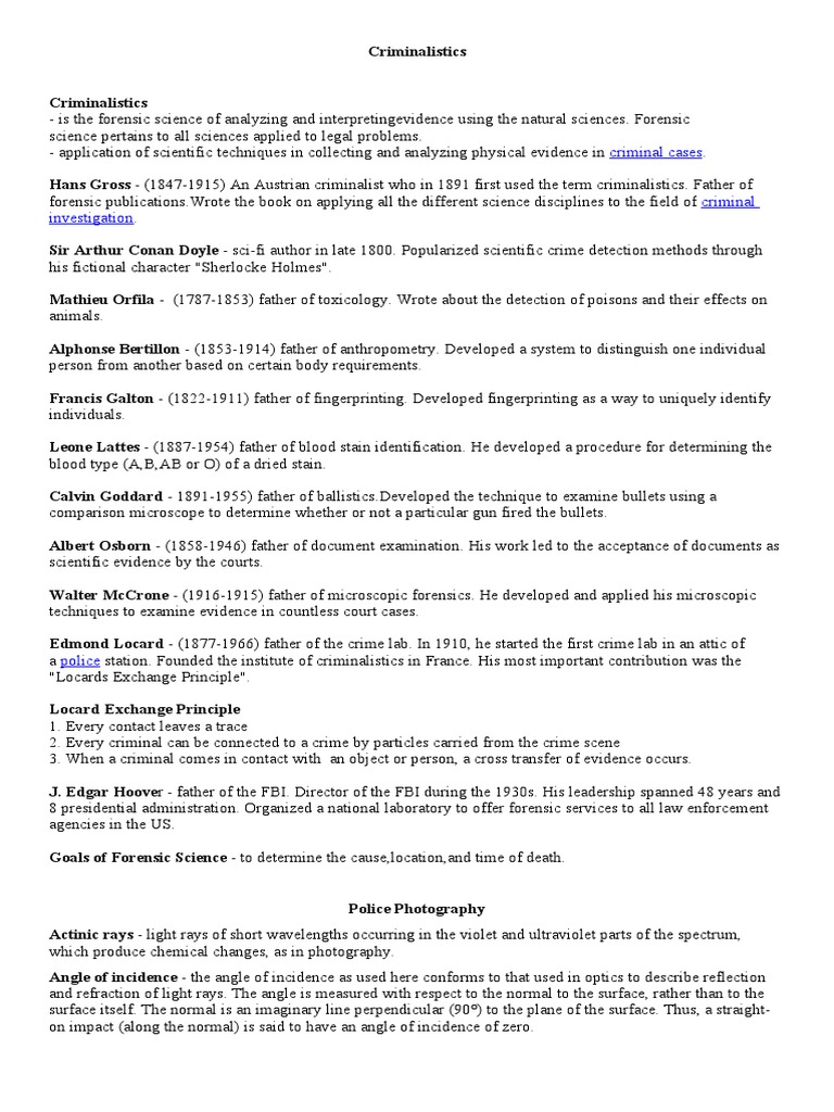 Photography Definition of Terms PDF Camera Forensic Science