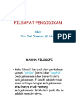 FILSAFAT PENDIDIKAN. Oleh Drs. Dwi Siswoyo, M. Hum
