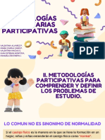 Metodologias Participativas - Procesos de Estudios