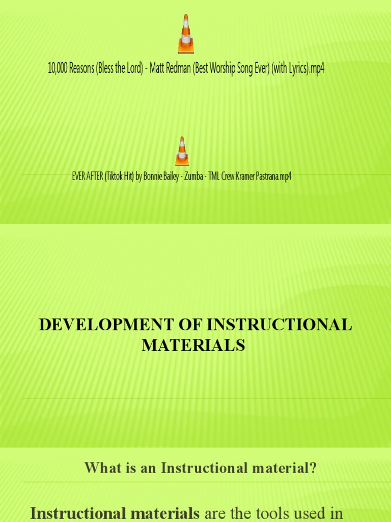 development of instructional materials thesis