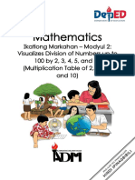 Math2 - Quarter3 - Module2 - Visualizes Division of Numbers Up To 100 by 2, 3, 4, 5, and 10 (Multiplication Table of 2, 3, 4, 5