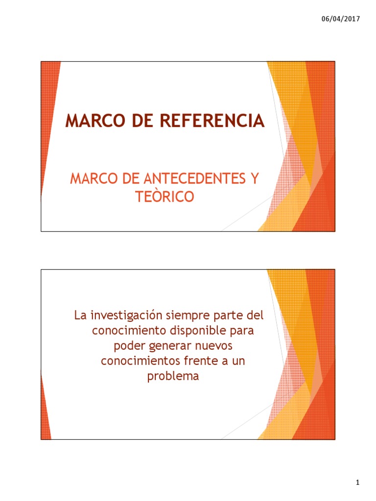 Cómo Elaborar un Marco de Referencia en Investigación | PDF | Teoría ...