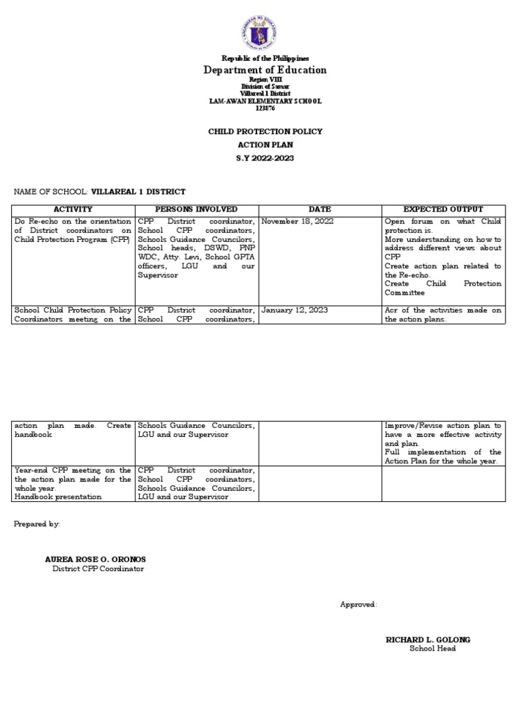 Action Plan Template | PDF | Government | Social Institutions