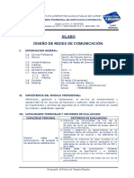 Silabo Diseño de Redes de Comunicación. - PDF