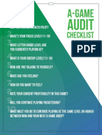 A Game Audit Poster