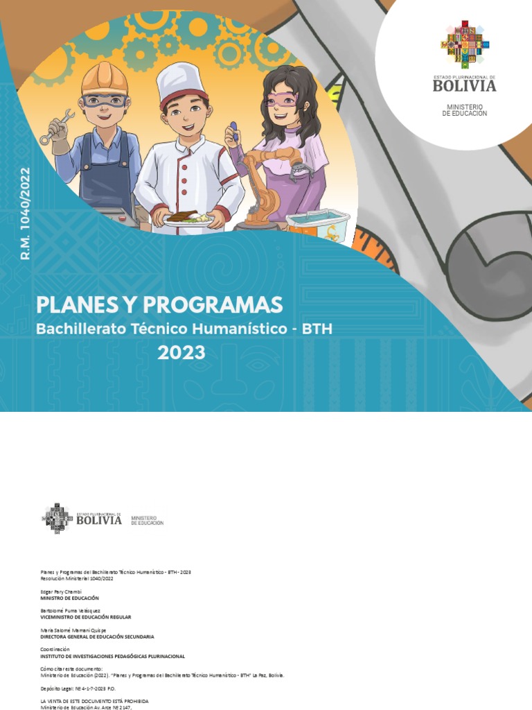 Planes y Programas BTH 2023 | PDF | Plan de estudios | Coche
