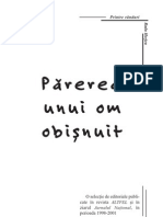 Părerea Unui Om Obişnuit - Radu Herjeu