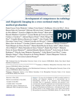 Evaluation of The Development of Competences in Radiology and Diagnostic Imaging in A Cross-Sectional Study in A Medical Graduation