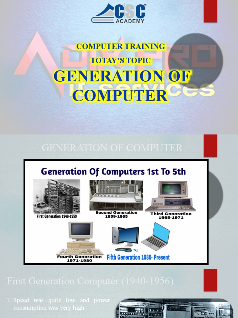 Generation of Computer | PDF