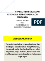 Peran PKK Dalam Pemberdayaan Kesehatan Reproduksi Calon Pengantin