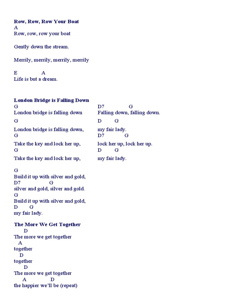 Gold And Silver Days,Lyrics And Chords - Irish folk songs