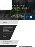 IA na Energia Eólica no Brasil