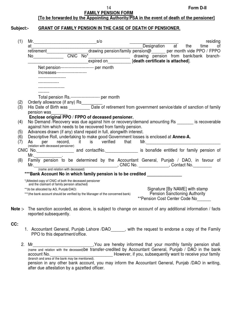 Form DII PDF Private Law Justice