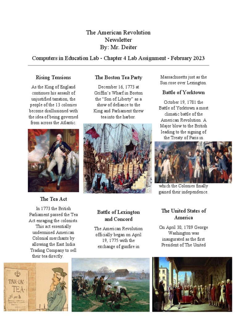 The American Revolution Newsletter - Complete | PDF