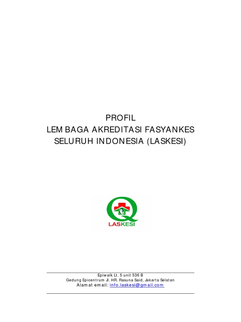 Profil Lembaga Akreditasi LASKESI | PDF