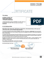 OEKO-TEX Certificate - HTL - 31-07-2022