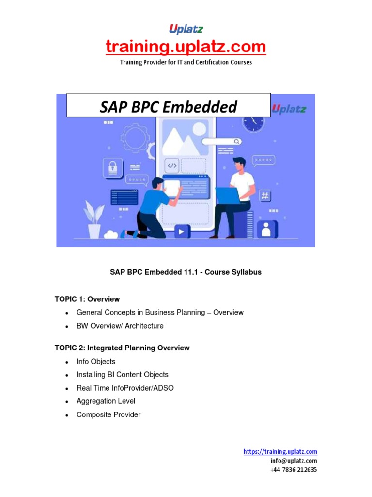 SAP BPC 11.1 Course Overview | PDF | Microsoft Power Point | Business