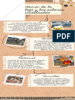 Infografía de Proceso Proyecto Collage Papel Marrón