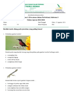 Soal IPA Bupetik 6B Subtema 2