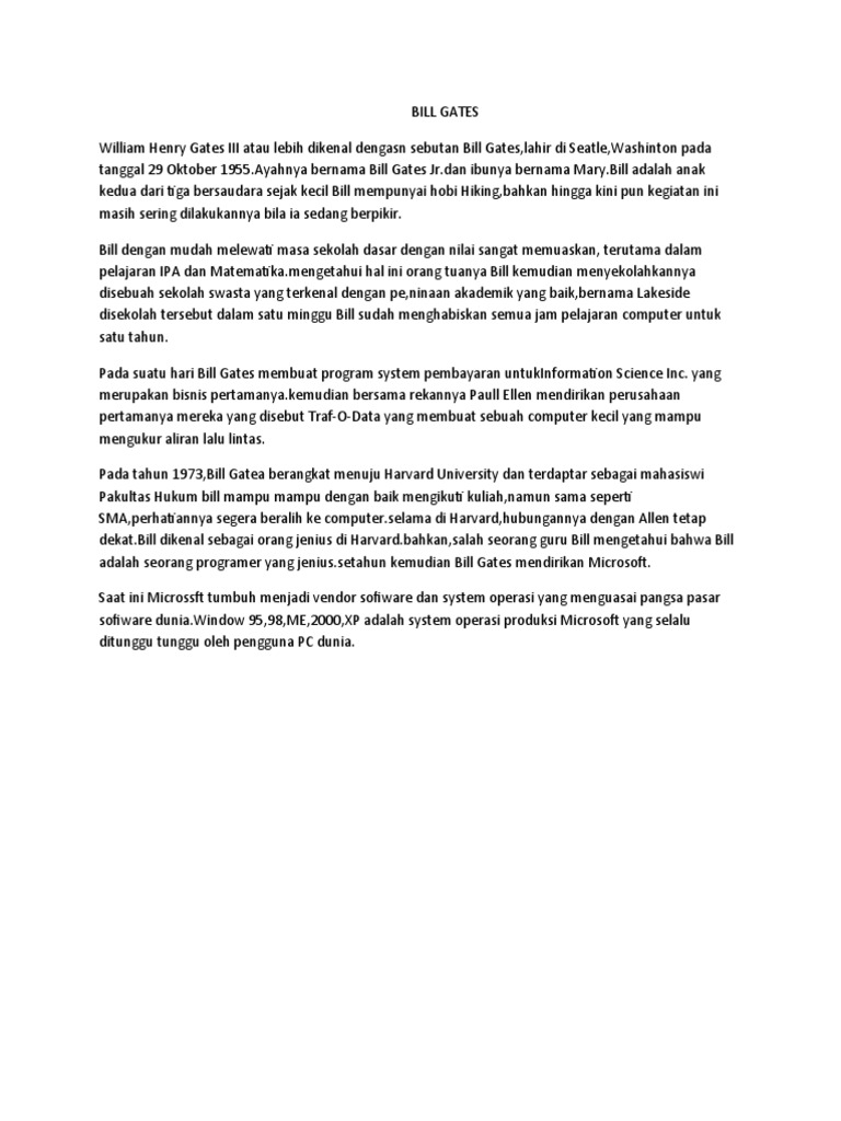 Bill Gates Pdf