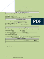 Application Form For Salaried Green